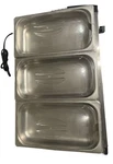 Oster Buffet Server And Warming Tray 3 -1.5 Qt Pans Heat Electric. Fixed Price $50.00.