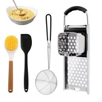 Spaetzle Maker Stainless Steel German Egg Noodle Dumpling Tool Set Strainer. Fixed Price $28.44.