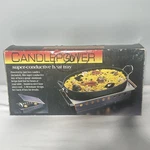 Candle Powered Heat Tray For Camping, Home Party Super Conductive Metrokane New. Fixed Price $21.95.