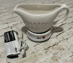 Deni Electric Ceramic Gravy Boat Warmer & Base Pour Sauces Syrup Dressings Dips. Fixed Price $29.99.
