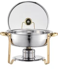 Vevor Chafing Dish Buffet Set, 5QT 4 Pack, Stainless Steel Chafer Glass Lid. Fixed Price $71.24.