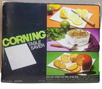 Vtg Corning Table Saver Hot Pad Trivet Cutting Board P-78 White 1/8 X 3/4". Fixed Price $14.88.