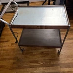 Vintage Mcm Salton Hotray Food Warmer H-958W 2 Tier Wood Accent Cart Working. Fixed Price $150.00.