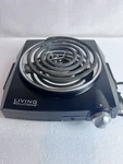 Living Solutions 892210 Compact Portable Single Burner Eye Electric Cooktop Used. Fixed Price $16.00.