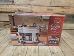 New Costco 4.2 Quart Stainless Steel Oval Chafing Dish 18/10. Fixed Price $75.00.