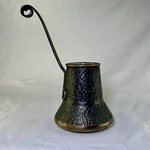 Turkish Copper Coffee Pot With Brass Handle Old Vintage Traditional Collectible. Fixed Price $49.97.