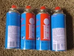 Lot Of 4 Vtg Iwatani BU-6 Butane Fuel For Cassette Feu Stove & Torch Refills Nos. Fixed Price $54.95.
