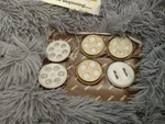 6 Simac Pastamatic Discs Die Plates Pack Lot Set Patterns Sizes. Fixed Price $55.55.