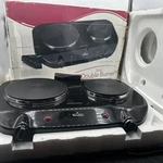 Rival Solid Double Burner Space Saving Buffet Range.. Fixed Price $31.99.