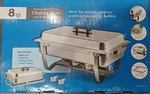 Winco 8 Quart Chafer With Folding Frame, Stainless Steel (open Box). Fixed Price $88.49.