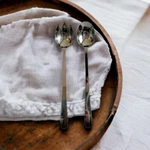 Vintage Amco 2-PIECE Salad Server Set Stainless Steel Spoon Fork Korea Nib. Fixed Price $29.76.