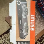 Imusa Electric Double Hot Plate Black Silver Metal 2 Burners. Fixed Price $31.44.