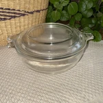 Vintage Pyrex 019 Clear Glass Ovenwear Casserole Dish With Lid 681-C-13 20 Oz. Fixed Price $16.99.