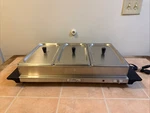 Broil King Triple Buffet Server TBS-3S. Fixed Price $42.50.