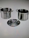 Update International 20 Qt - Induction Ready Stainless Steel Pasta Cooker. Fixed Price $125.00.