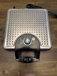 Food Network Belgian 4 Square Waffle Maker Sensio Model YDE813 Stainless Steel. Fixed Price $29.99.