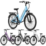 1100W 26" Ebike, Electric For Adults TEEN,28 Mph & 62 Miles Range, 7-SPEED. Fixed Price $299.00.