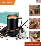 Coffee Mug Warmer Set Electric Desk With 16OZ Heated Cup Adjustabl.... Fixed Price $82.39.