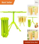 Kitchen Pasta Drying Rack Folding, Spaghetti Noodle Stand With 10.... Fixed Price $17.99.