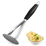 Joyoldelf Heavy Duty Stainless Steel Potato Masher, Professional Integrated M.... Fixed Price $18.42.