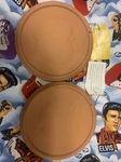 Never Been Used Set Of Clay Bun Warmer By Tag 4 1/2" Featuring Apple Design. Fixed Price $12.99.