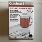 New Cuisinart Sm-bl 40OZ Glass Blender Attachment For SM-55 & SM-70 Stand Mixers. Fixed Price $35.99.
