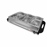 Nutrichef Professional Stainless Steel Buffet Warmer, 3 Trays, Portable Hot Plat. Fixed Price $45.10.