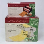 Villaware Al Dente Pasta Machine With Ravioli Attachment Set Chrome Steel Silver. Fixed Price $69.97.