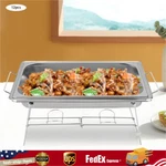 12PCS Chafing Wire Rack Catering Buffet Stand Food Warme Serving Trays. Fixed Price $57.41.
