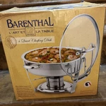 Gourmet Buffet 4 Quart Chafing Dish, Professional Heavy Duty Stainless Steel. Fixed Price $42.99.