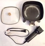 Kitchen Selectives Mini Electric Skillet P100 Temp Control Frying Pan + Lid SK-6. Fixed Price $7.95.