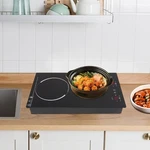 1200W+1100W Double Induction Cooktop, 9 Gears Cooker, 2-BURNER. Fixed Price $120.77.