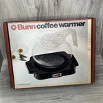 Vintage Coffee Pot Warmer Electric Warming Plate Bunn-o-matic Open Box. Fixed Price $22.99.