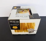 New Box Marcato Atlas 150 Wellness Chrome Fresh Pasta Machine Hand Roller. Fixed Price $119.99.