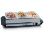 Megachef Buffet Server & Food Warmer With 3 Removable Sectional Trays , Heat. Fixed Price $86.33.