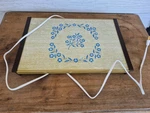 Vintage Party Hostest Model #60 Blue Corn Flower Pattern Electric Warm Hot Plate. Fixed Price $22.00.