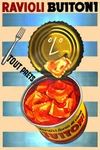 Cheese Ravioli Buitoni Pasta French Kitchen Food Vintage Art Wall - Poster 20X30. Fixed Price $23.98.