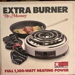 Vintage Munsey FB-1 Extra Burner White Color Made Usa 1100 Watts 120V Euc. Fixed Price $29.99.