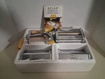 Marcato Atlas Motor 150 Mm Deluxe Pasta Maker Silver Metal Attachments Included. Fixed Price $95.00.