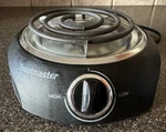 Toastmaster 10SB Single Burner 1000W Adjustable Heat Stove - Tested/works. Fixed Price $12.55.