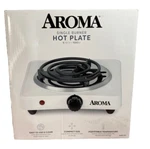 Aroma AHP-511 6" Electric Single Burner Die-cast Hot Plate. Fixed Price $14.99.