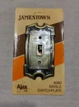 Vtg Jamestown Collection By Ajax Single Switch Plate Brass Scovill New Rare. Fixed Price $9.95.
