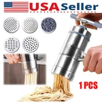 Stainless Steel Manual Noodle Maker Pasta Press Machine Tool With 5 Mold Head Us. Fixed Price $17.79.