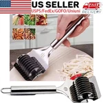 Stainless Steel Noodle Lattice Roller Docker Dough Cutter Pasta Maker Kitchen. Fixed Price $6.99.