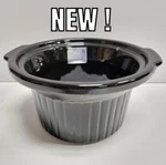 New Inner Crockpot Classic Slow Cooker 4.5 Quart Round Model SCR450-S-BR. Fixed Price $24.95.