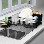 2 1 Expandable Dish Drying Rack Plus Sponge Organizer, Stainless Steel Dry.... Fixed Price $51.29.