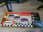 Cuisine Cookware Electric Triple Burner. Fixed Price $49.99.