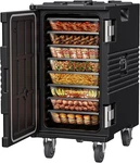 127QT Non-electrical Catering Food Warmers With Casters, 304 Stainless Steel Lat. Fixed Price $550.99.
