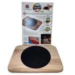 Vintage Winrich Nu-look Hot Server, Wooden Base With Heat Absorbing Plate. Fixed Price $49.99.
