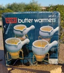 Factory Sealed Cooks Tools Butter Warmer Set 4 Ceramic Heat With Votive Candles. Fixed Price $20.00.